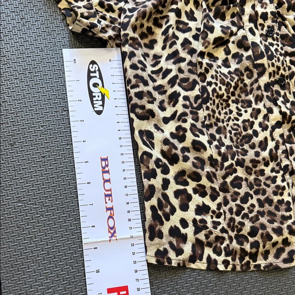 SHEIN Animal Print Blouse - Picture 4 of 5